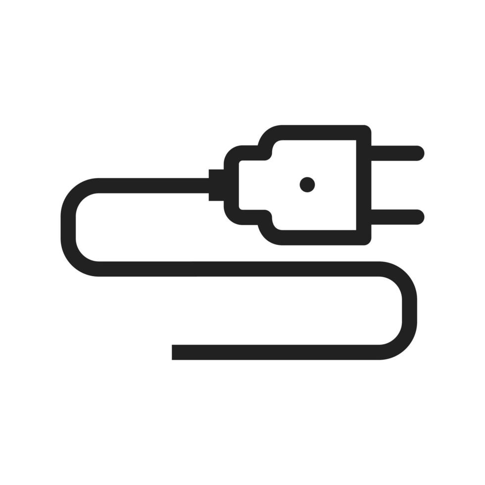 Electric Plug Line Icon vector