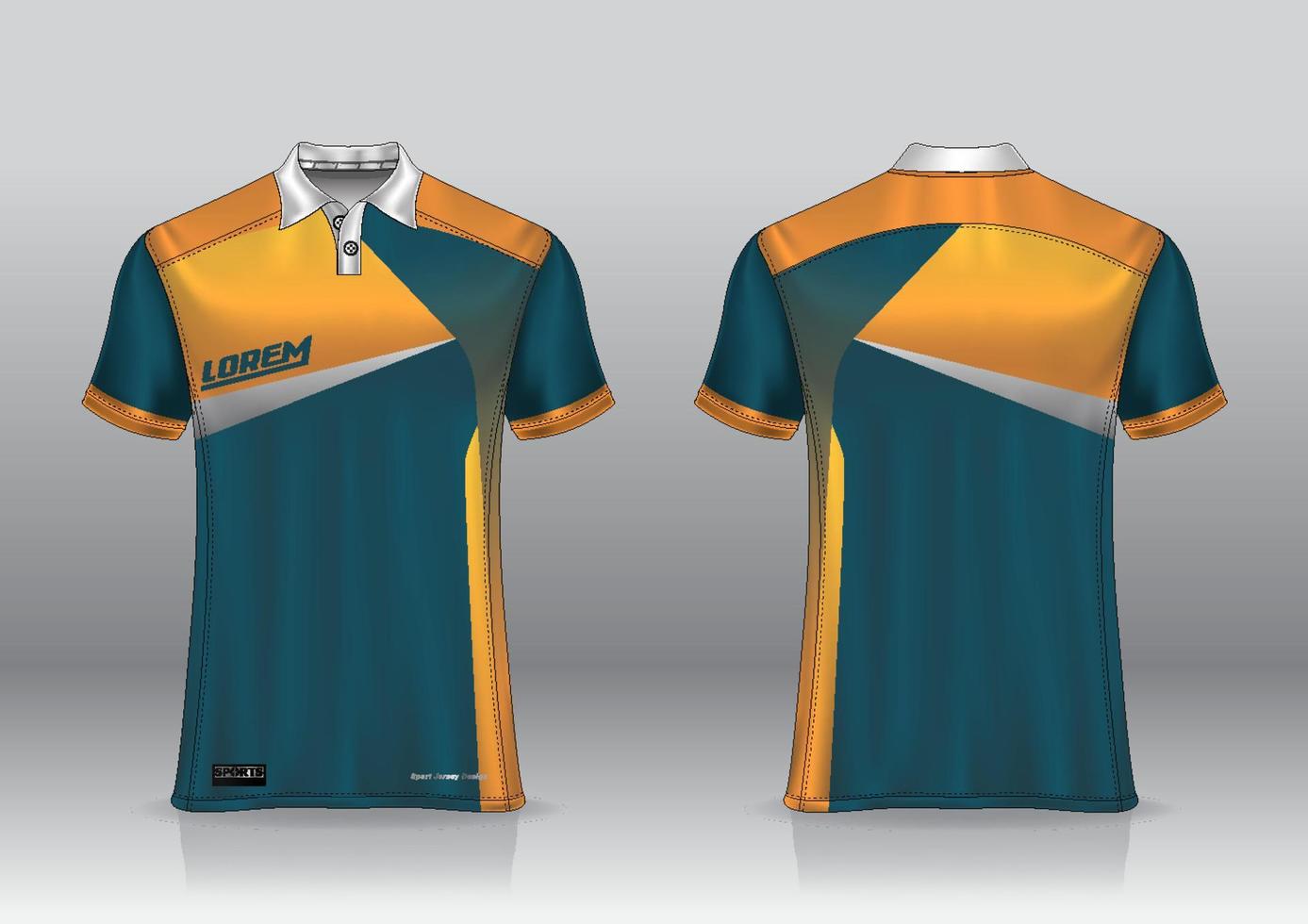 Polo shirt uniform design, can be used for badminton, golf in front ...