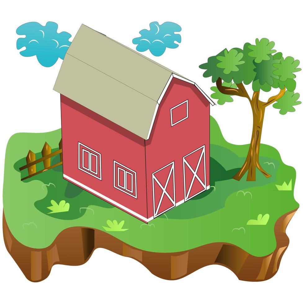 Farmhouse Vector Illustration