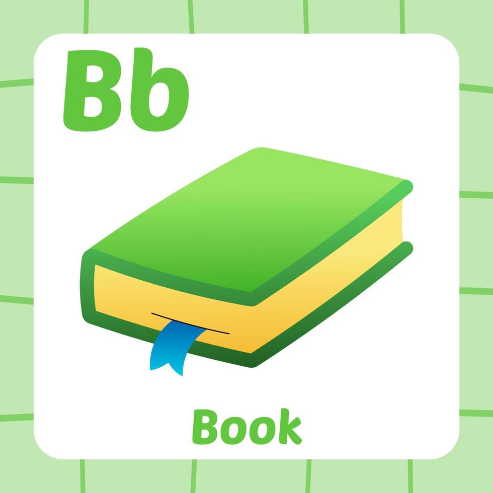flashcard for kids, book vector 7724913 Vector Art at Vecteezy