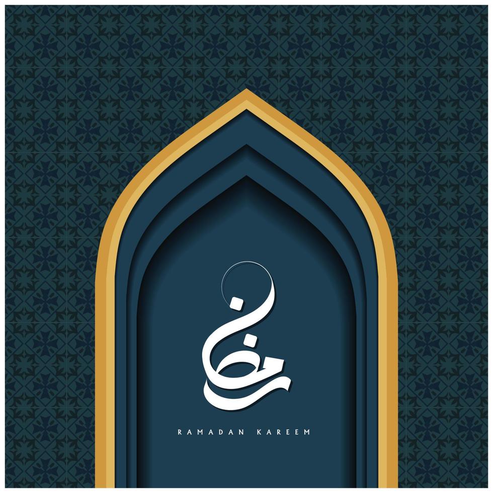 Ramadan Kareem Post vector