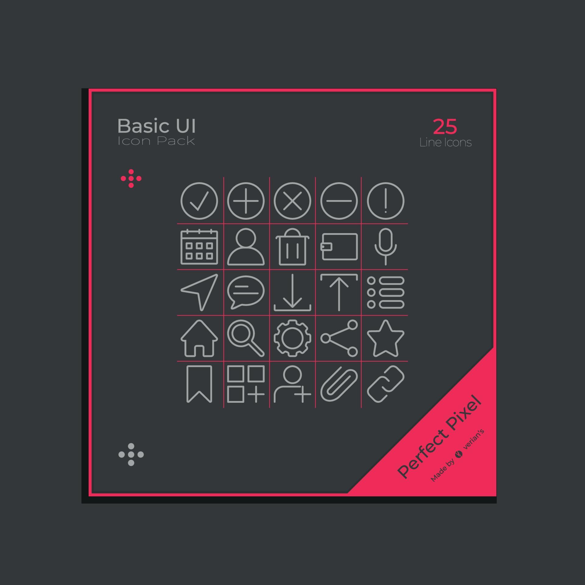 Basic UI Icon 7725034 Vector Art at Vecteezy