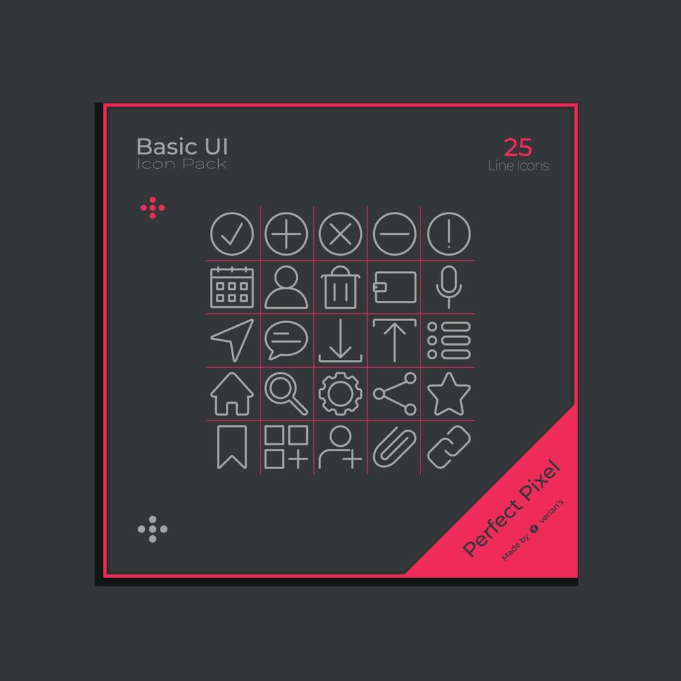 Basic UI Icon vector