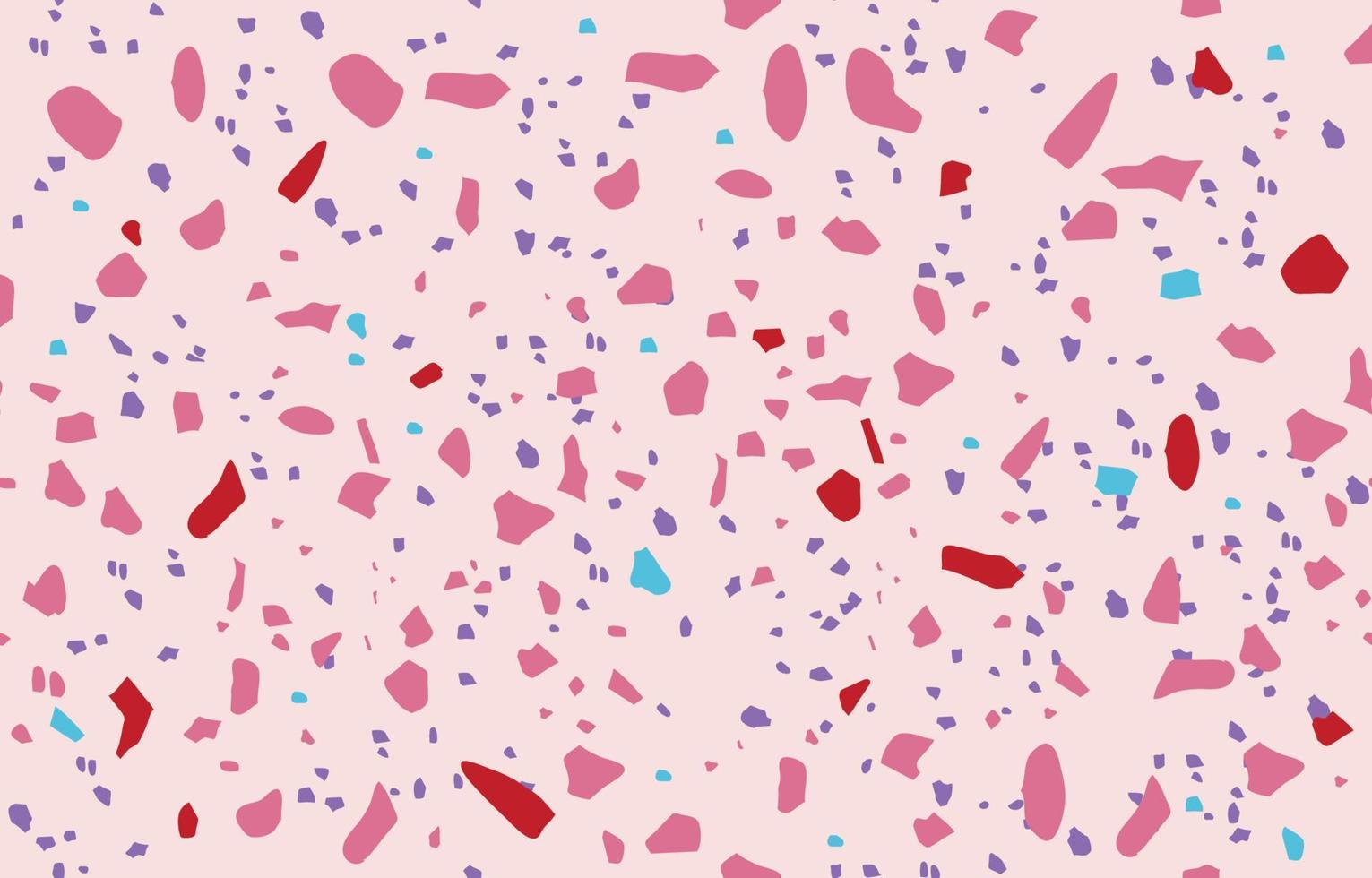 Terrazzo seamless beautiful pink pattern. Colorful elements stone mosaic composite texture. decorative tile.modern abstract pattern. Vector seamless abstract background.
