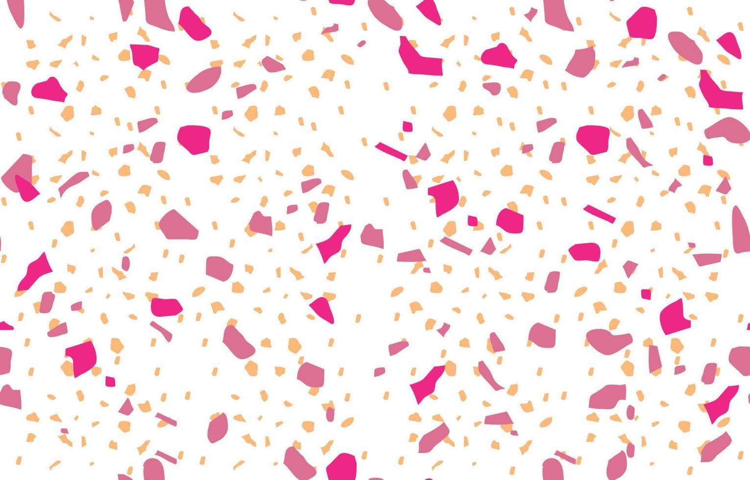 Terrazzo seamless beautiful pink pattern. Colorful elements stone mosaic composite texture. decorative tile. geometric modern abstract pattern. Vector seamless abstract background.
