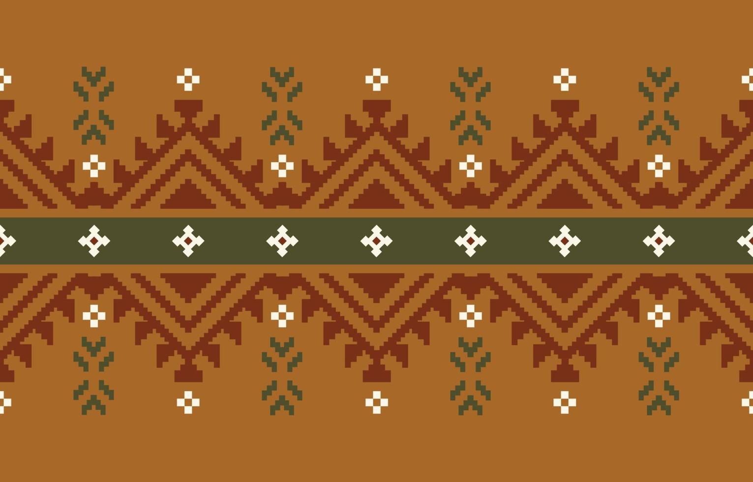 Handmade border beautiful art. Navajo seamless pattern in tribal, folk embroidery, Mexican Aztec geometric art ornament print.Design for carpet, wallpaper, clothing, wrapping, fabric, cover, textile vector