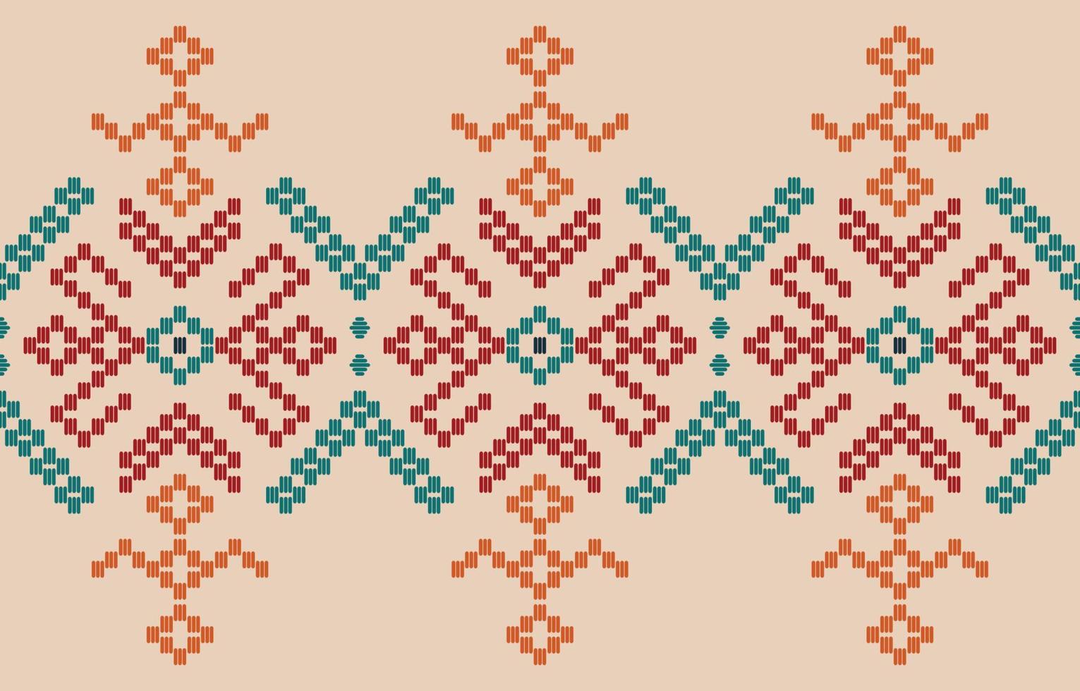 Handmade border beautiful art. Navajo seamless pattern in tribal, folk embroidery, Mexican Aztec geometric art ornament print.Design for carpet, wallpaper, clothing, wrapping, fabric, cover, textile vector