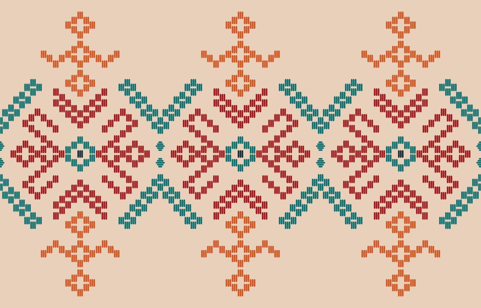Handmade border beautiful art. Navajo seamless pattern in tribal, folk embroidery, Mexican Aztec geometric art ornament print.Design for carpet, wallpaper, clothing, wrapping, fabric, cover, textile vector