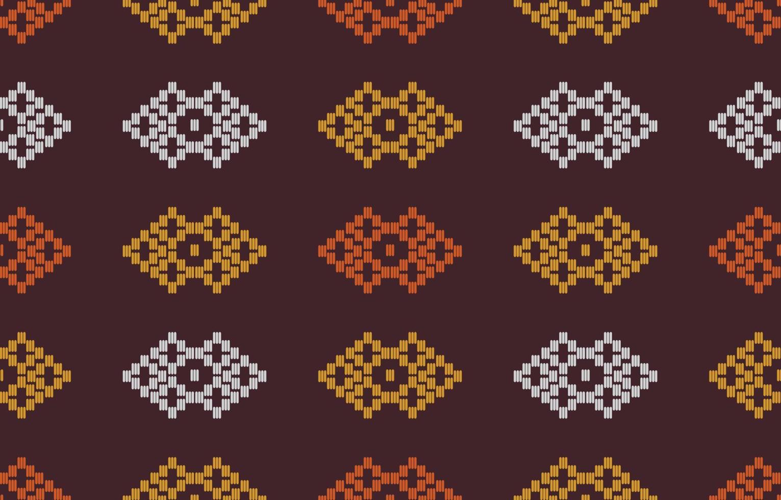 Handmade border beautiful art. Navajo seamless pattern in tribal, folk embroidery, Mexican Aztec geometric art ornament print.Design for carpet, wallpaper, clothing, wrapping, fabric, cover, textile vector