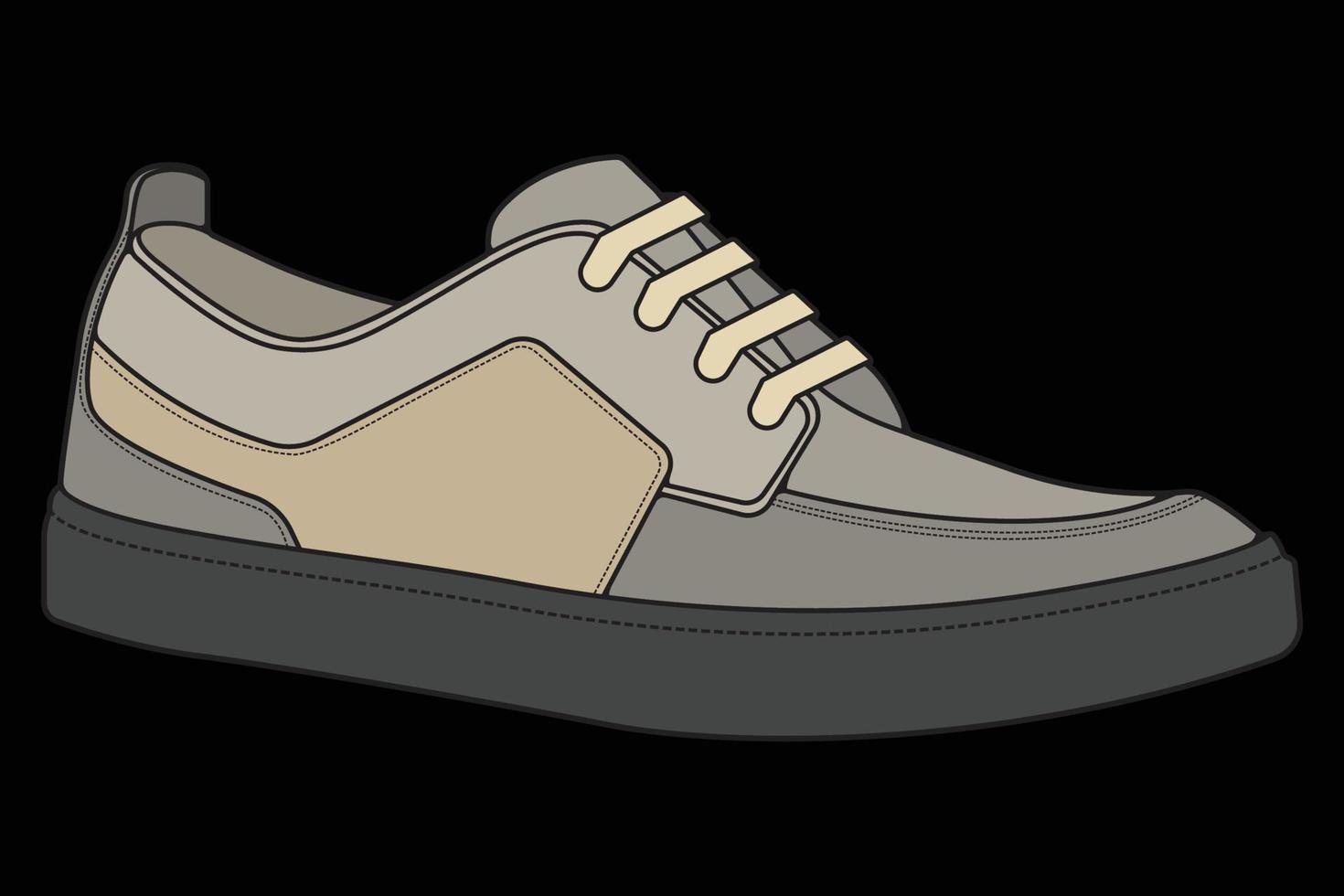 Vector sneakers shoes for training, running shoe vector illustration. Sport shoes color full.