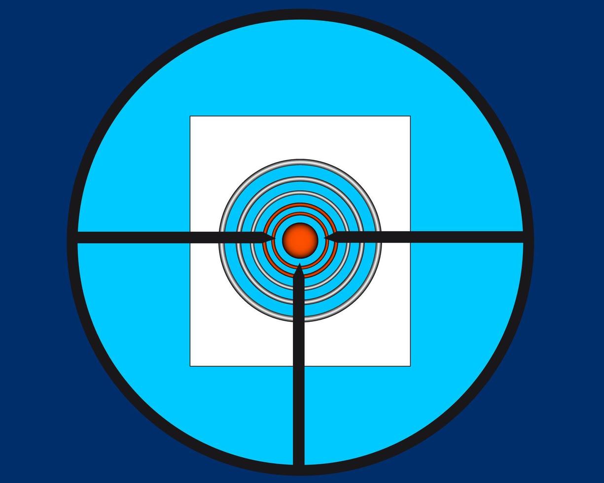 sight sniper target shooting vector