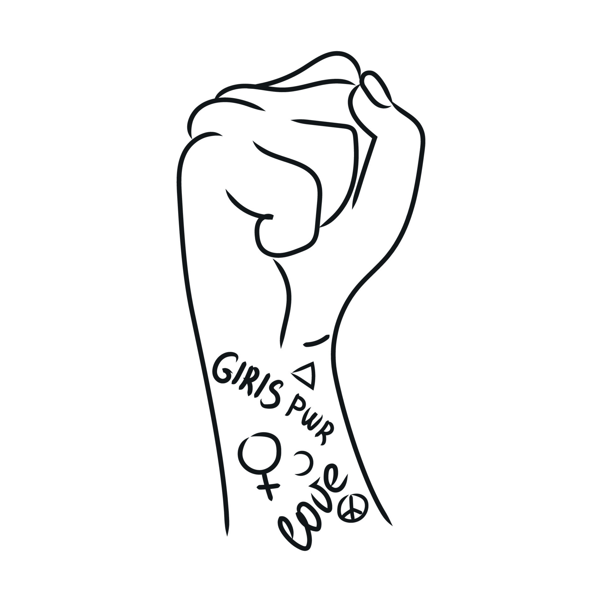 Female hand with fist raised up vector outline illustration isolated on white background . Female hand with tattoo, Concept of equality,girls power and womens strength. 7725361 Vector Art at Vecteezy Female hand with fist raised up vector outline illustration isolated on white background . Female hand with tattoo, Concept of equality,girls power and womens strength. 7725361 Vector Art at Vecteezy