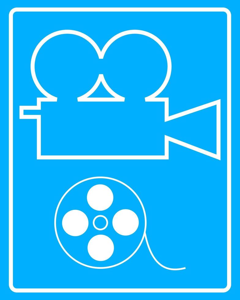 white icon camera vector