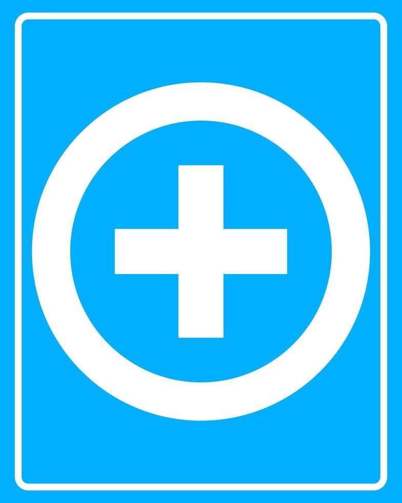 white icon Medical cross vector