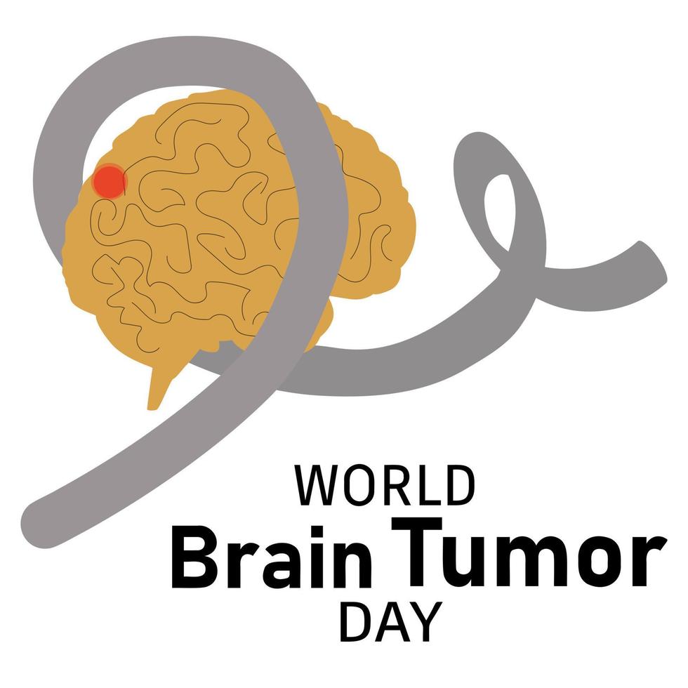 dia mundial del tumor cerebral vector
