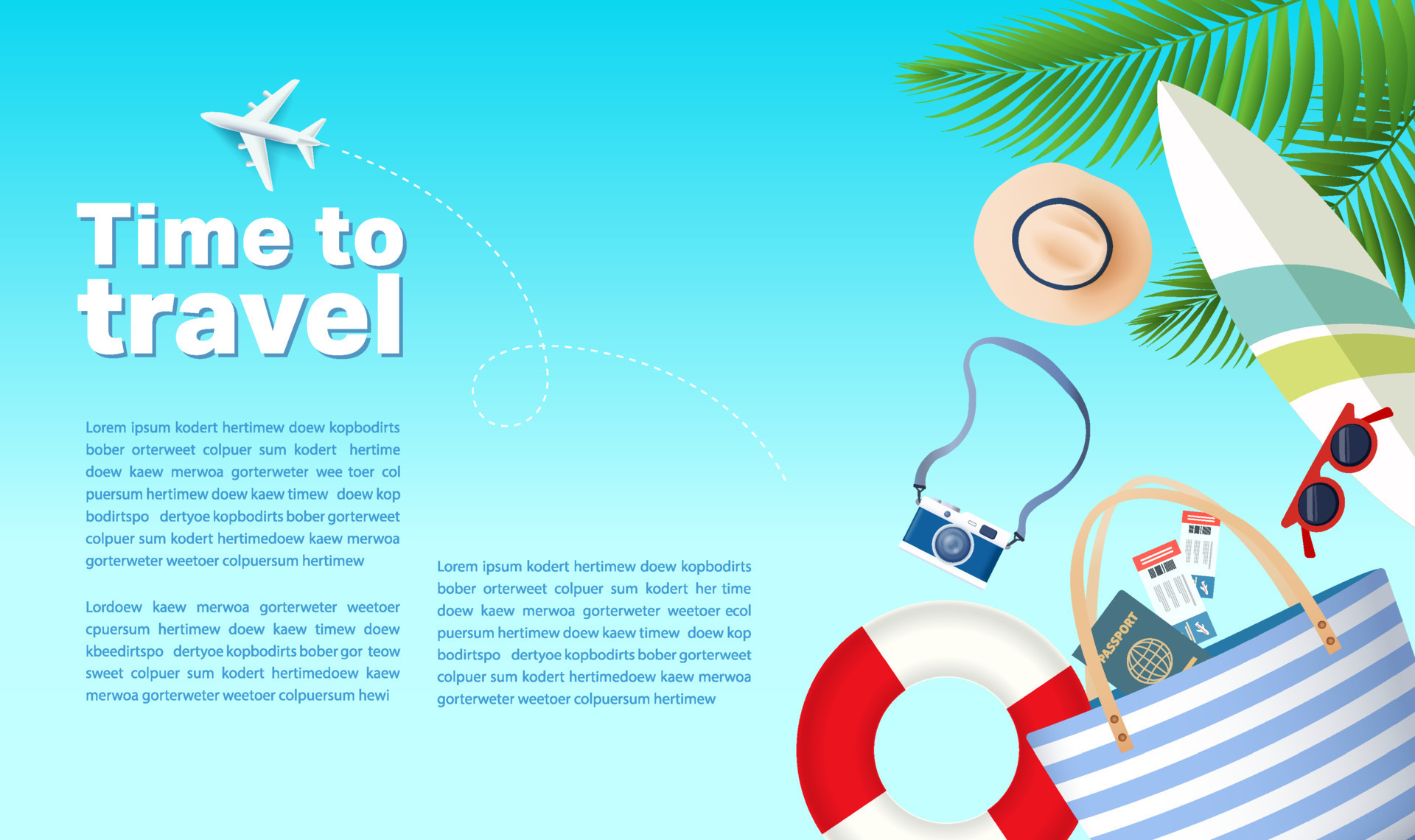 Travel concept vector illustration design. Vacation background 7725731 ...