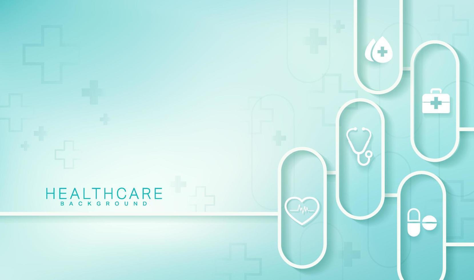 Abstract medical wallpaper template design illustrator Vector