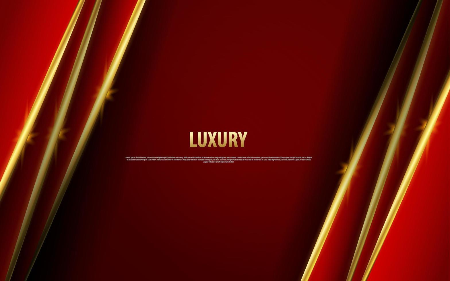 Abstract overlap layer red luxury premium background vector