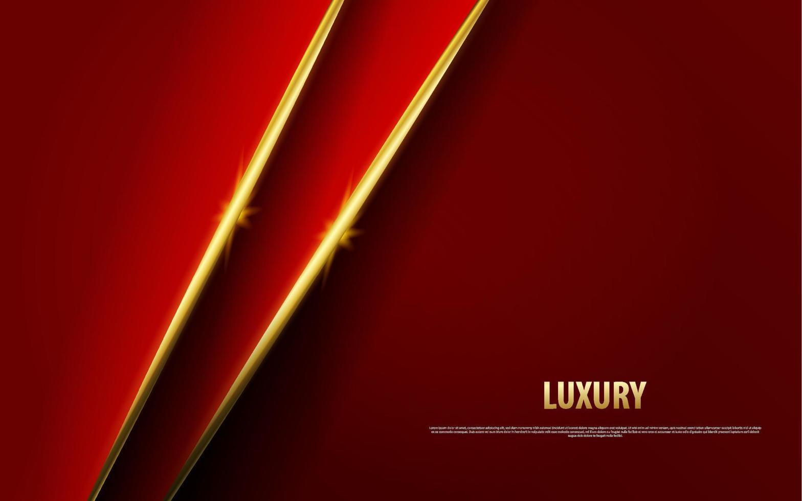 Abstract overlap layer red luxury premium background vector