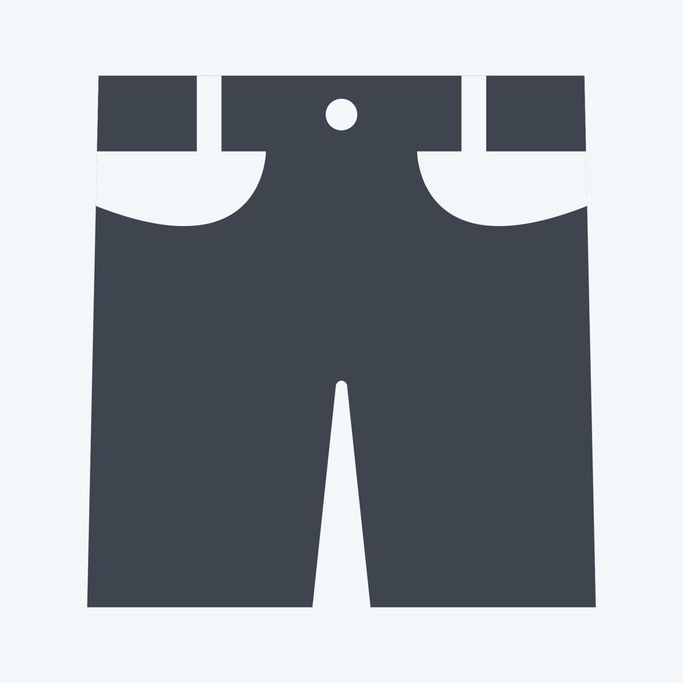 Icon Shorts. suitable for men accessories symbol vector