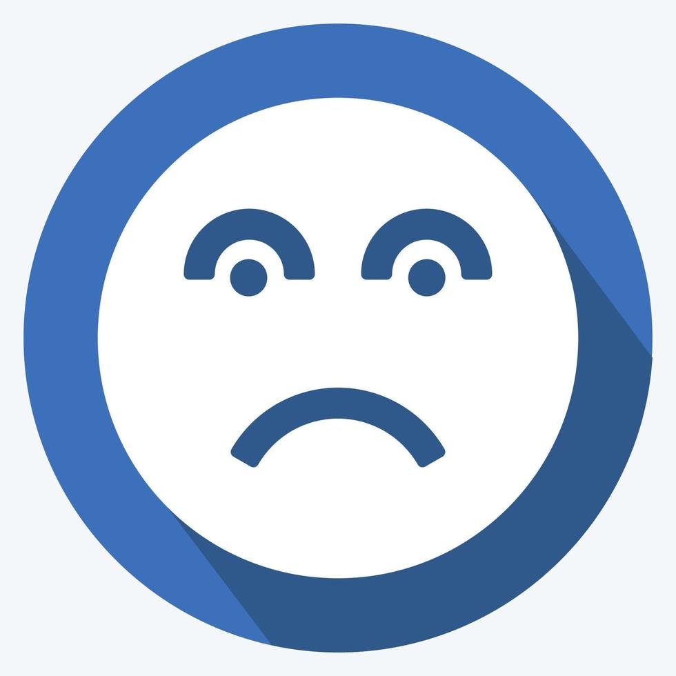 Icon Emoticon Disappointed. suitable for Emoticon symbol vector