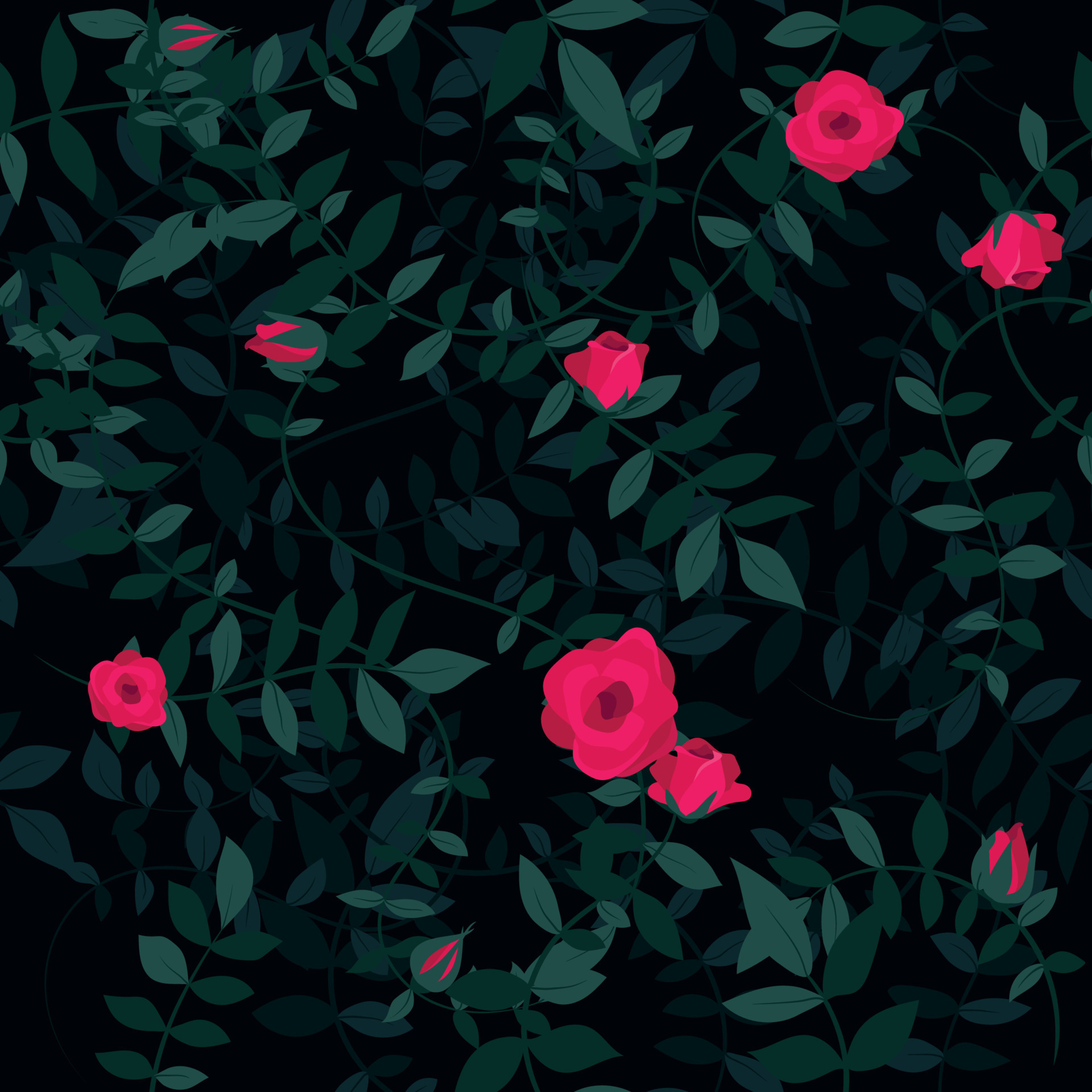Dark Floral Vector Art, Icons, and Graphics for Free Download
