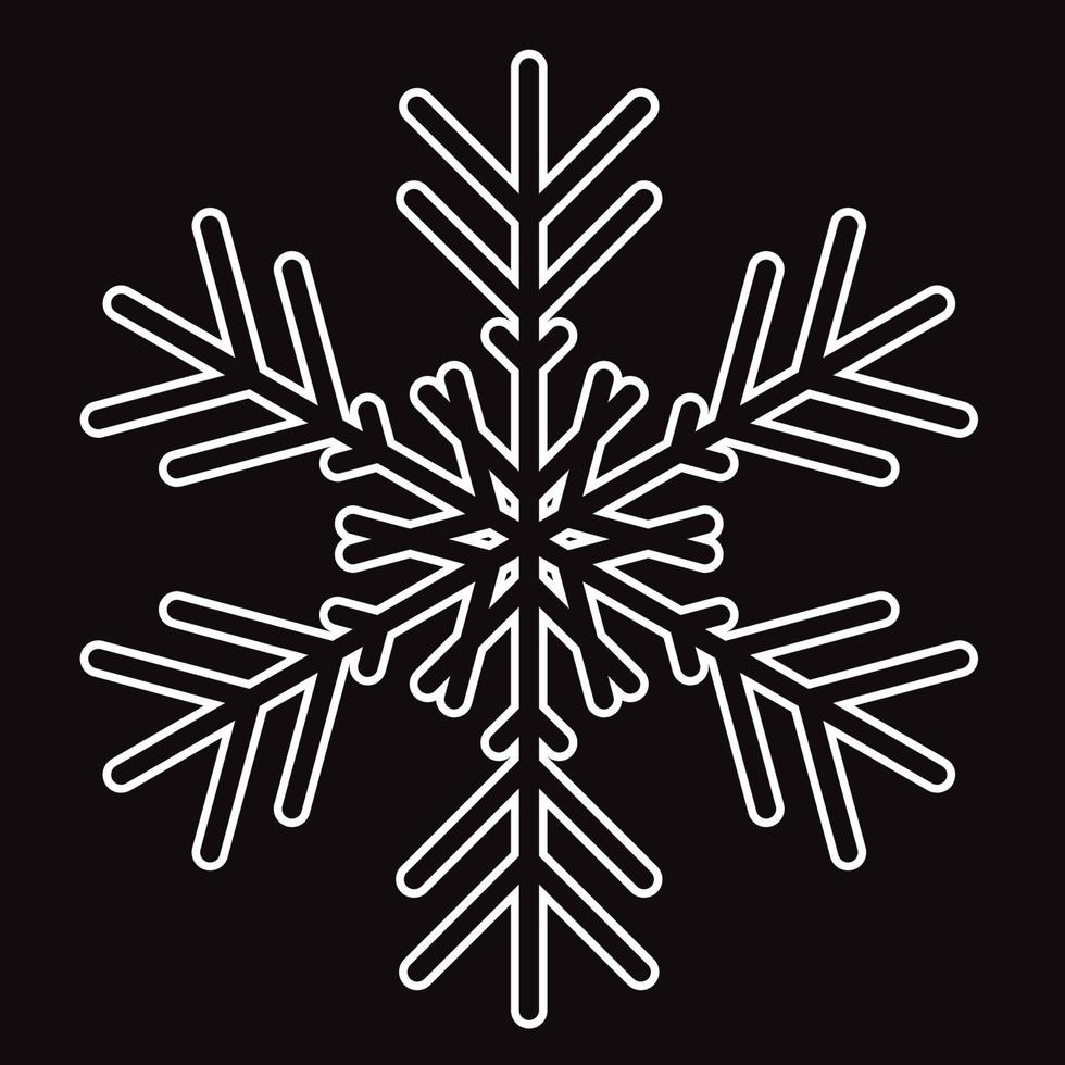 Snowflake icon isolated. Vector illustration for web