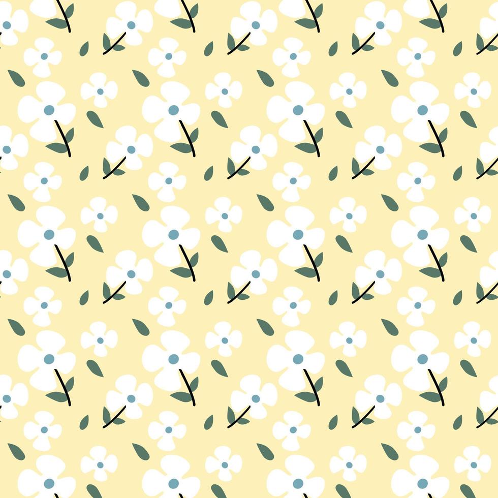 pattern with flower. vector