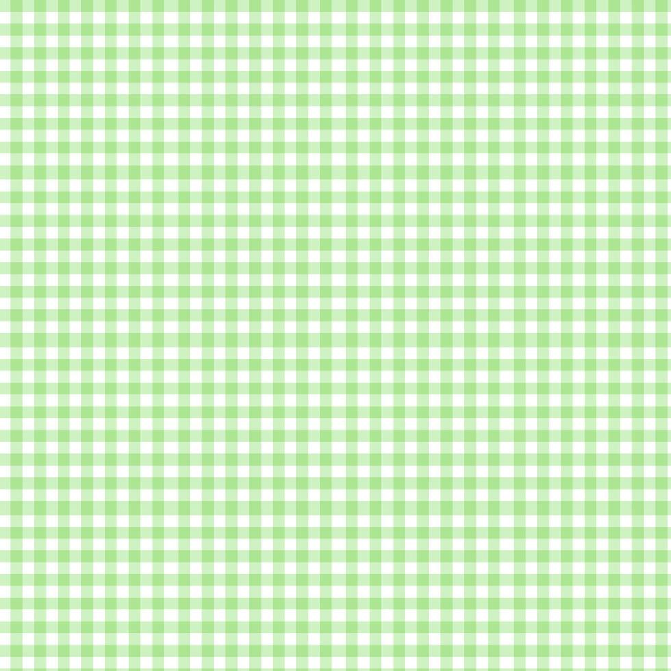 Pattern of plaid green color  fabric. vector