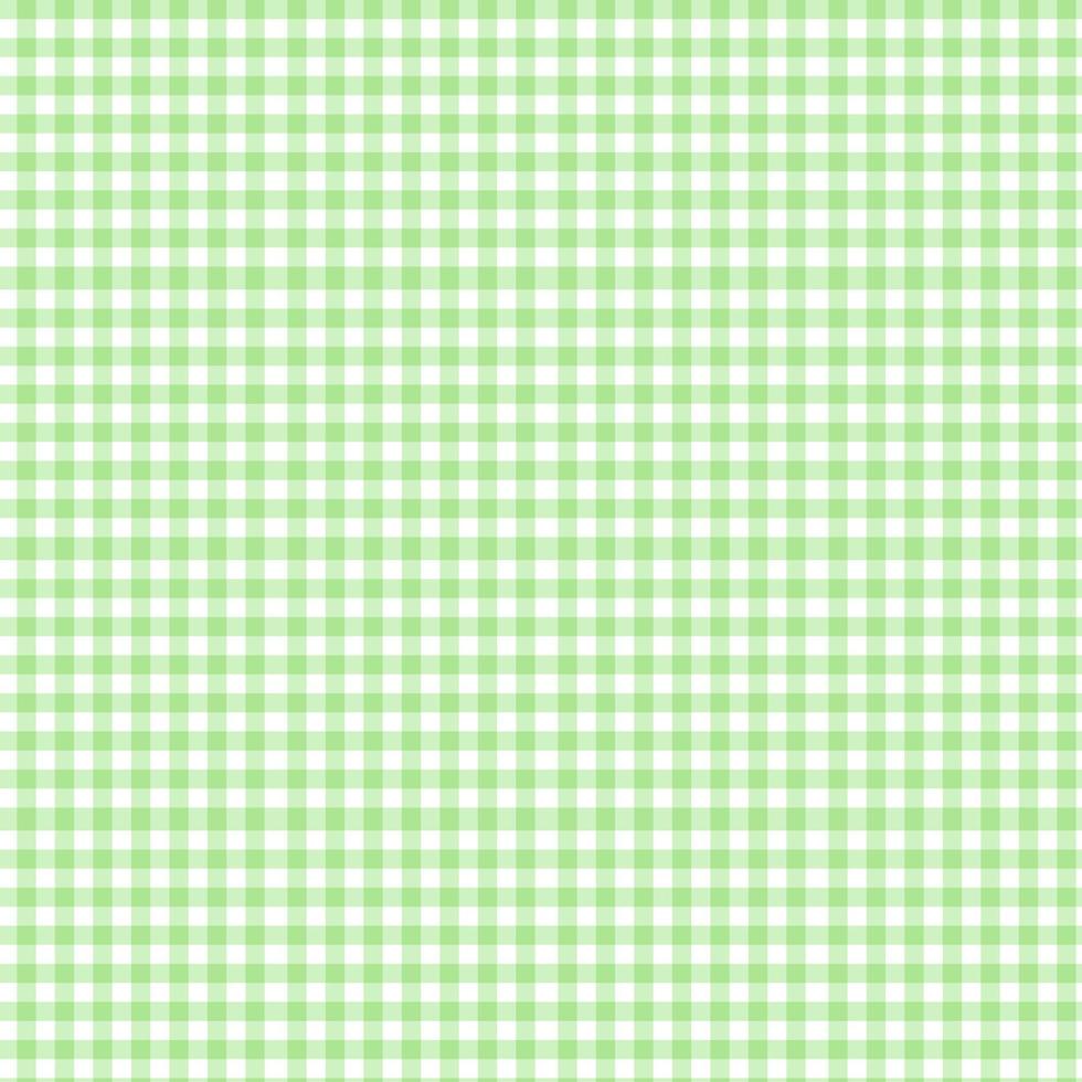 Pattern of plaid green color  fabric. vector