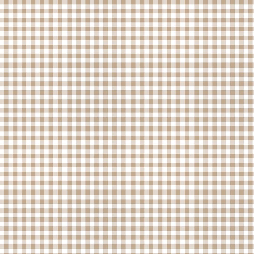 Pattern of plaid brow color  fabric. vector