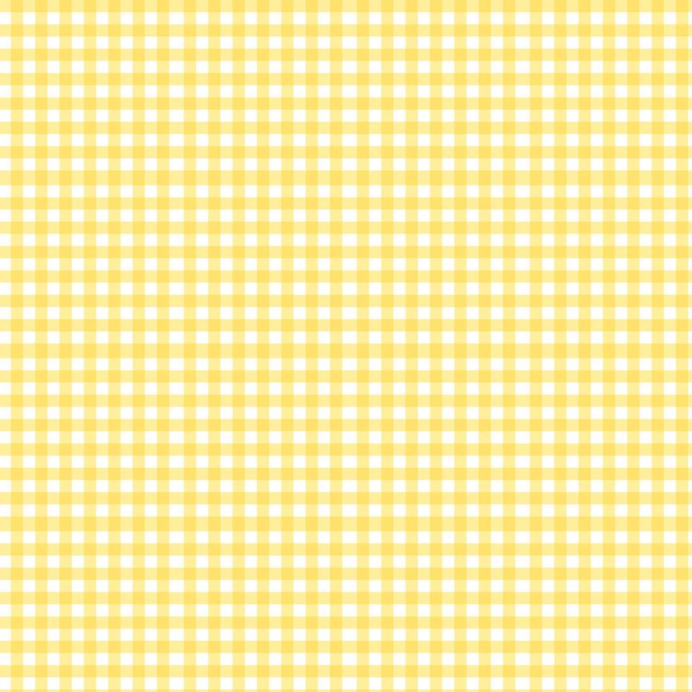 Pattern of plaid yellow color  fabric. vector