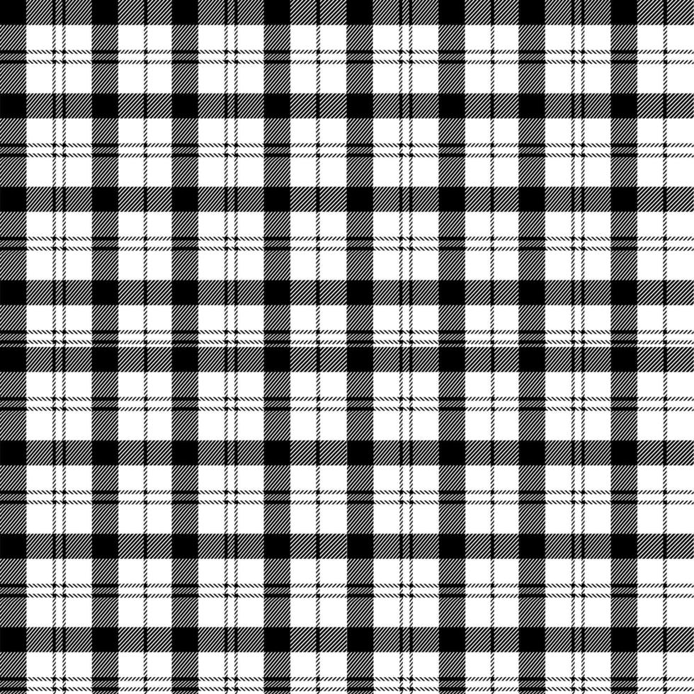 Seamless pattern of plaid.background back and white. vector