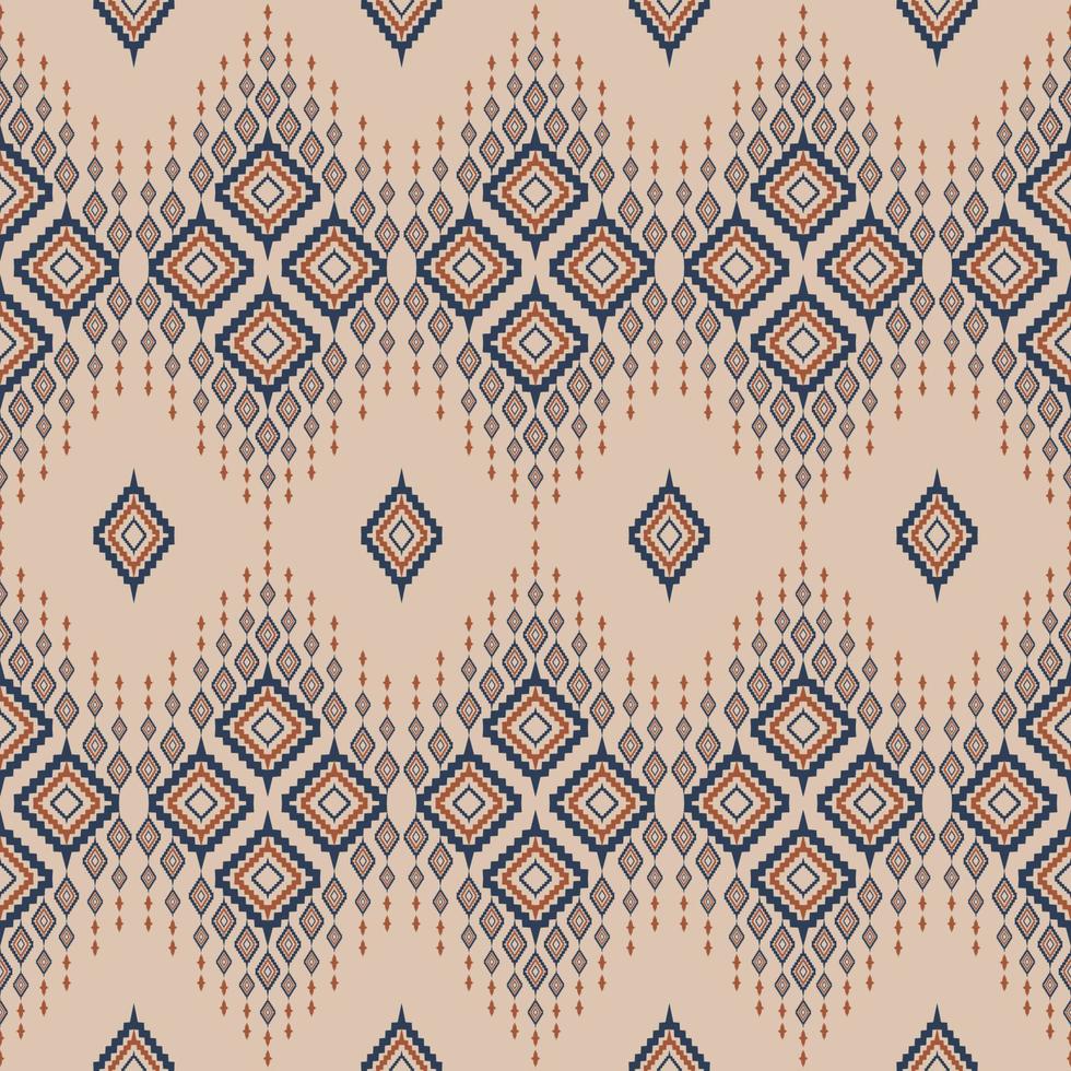 patrón sin costuras ikat como tela, cortina, papel tapiz textil, diseño de fondo de textura superficial. vector