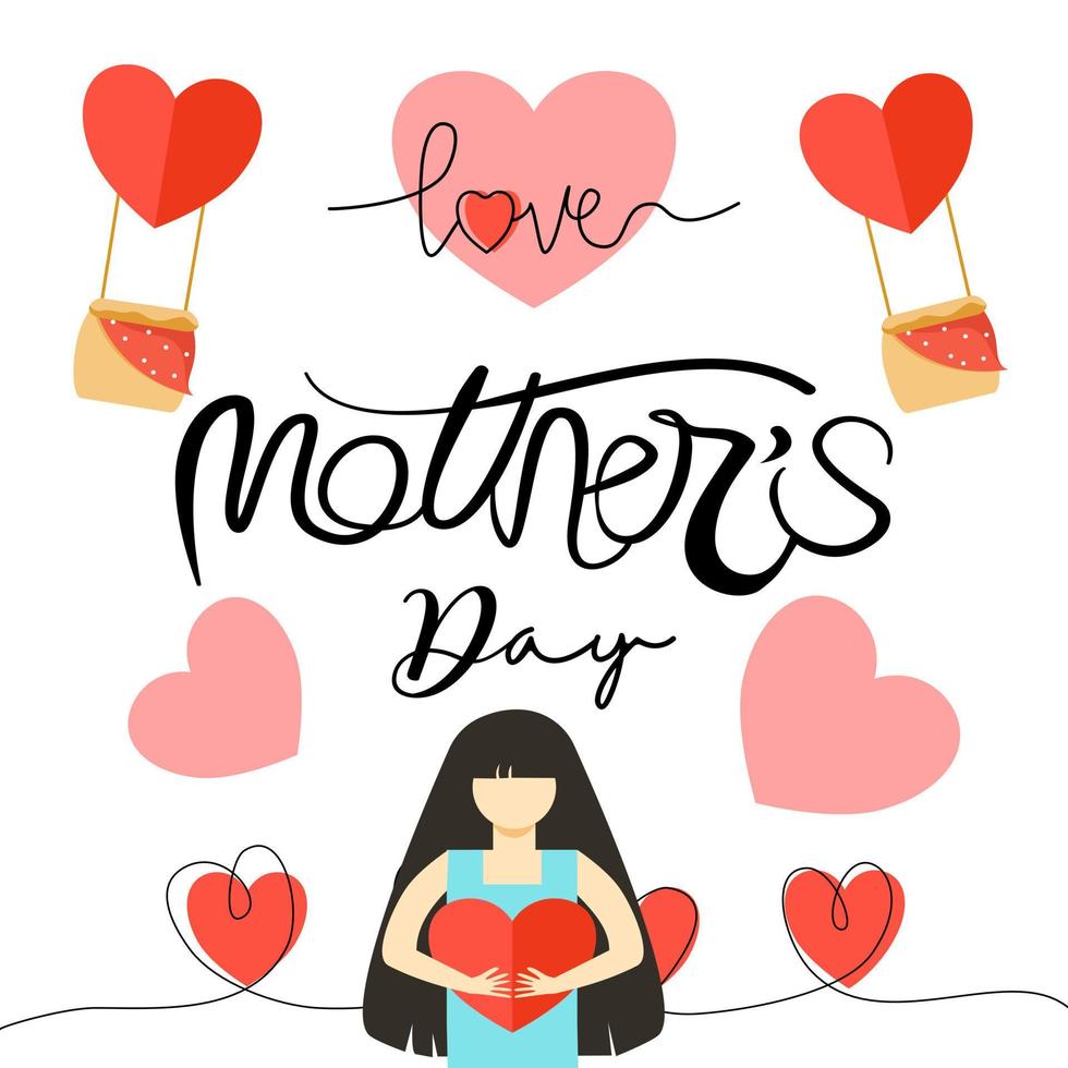background of mother day vector