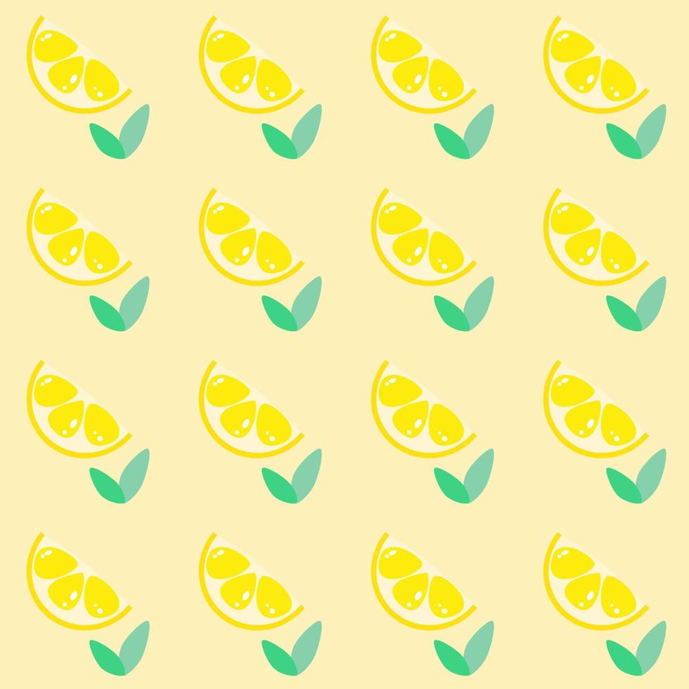 Seamless pattern with lemon. vector