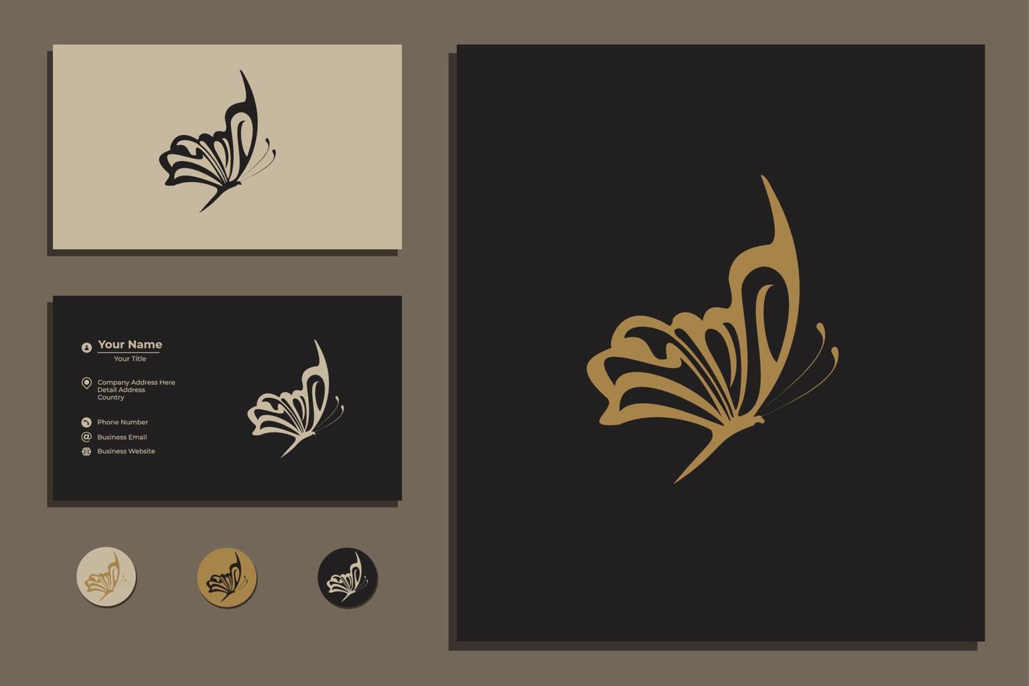 Flying butterfly vector