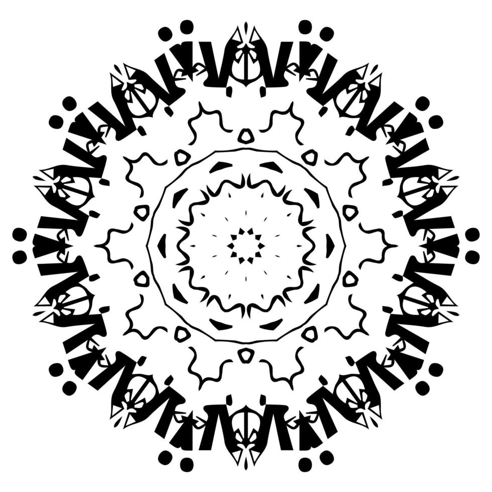 Mandala. Decorative round ornament in oriental style vector