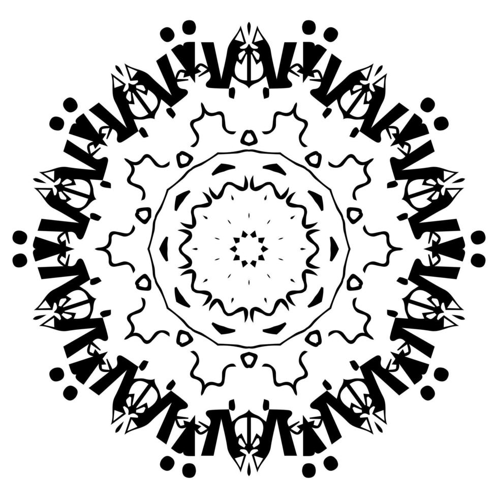 Mandala. Decorative round ornament in oriental style vector