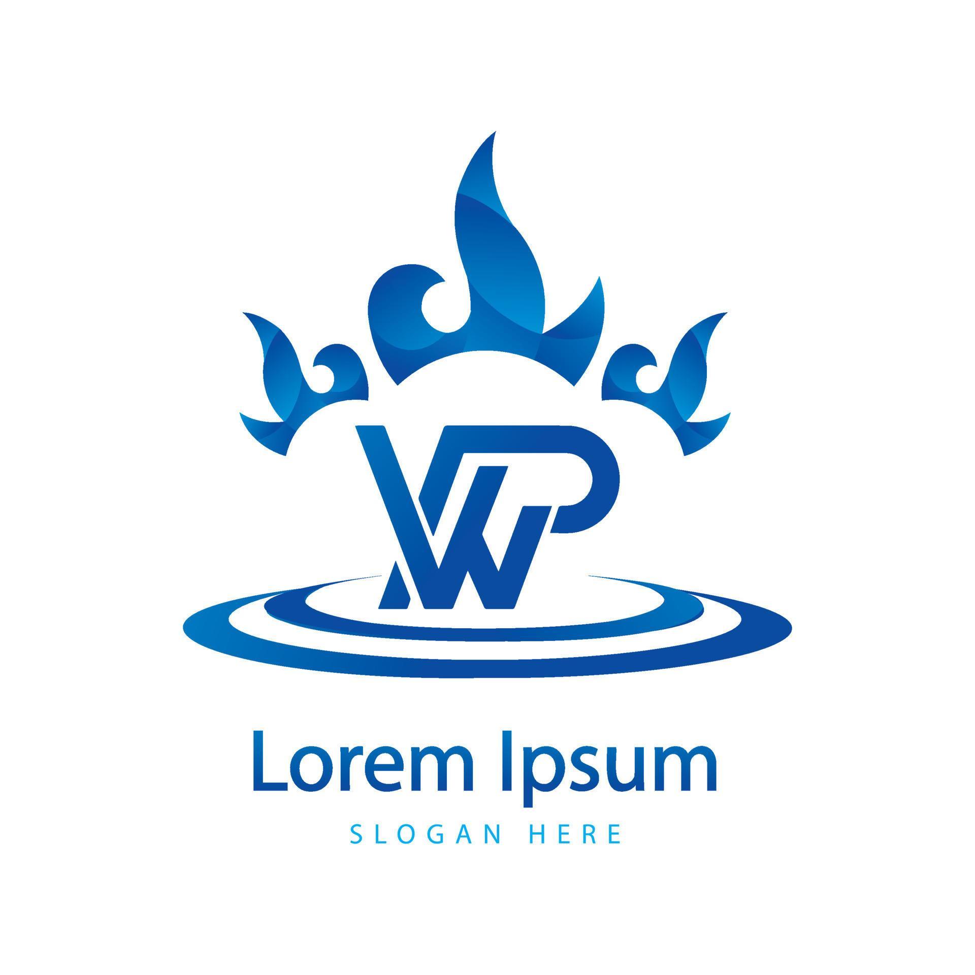 PW Letter Logo Design. Creative Modern PW Letters Icon Illustration