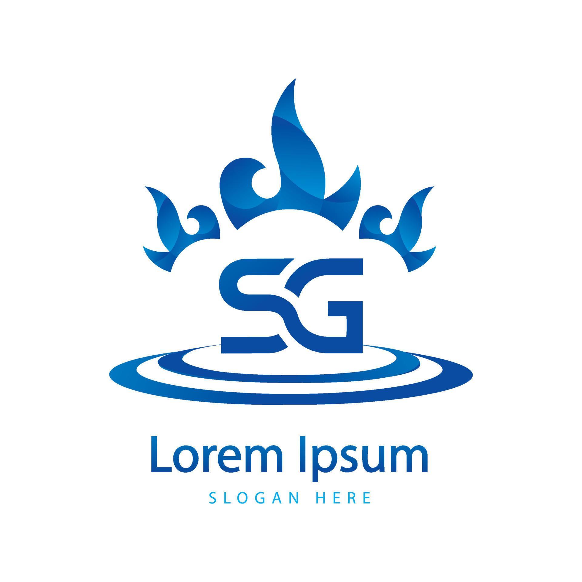 SG Letter Logo Design. Creative Modern SG Letters Icon Illustration ...