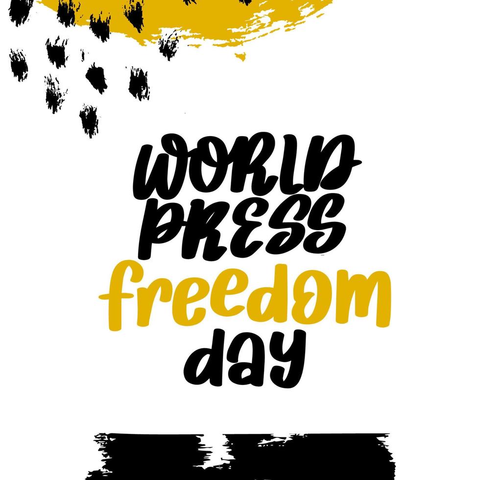 World Press Freedom Day Vector Illustration for Greeting Card, Poster and Banner. Vector illustration