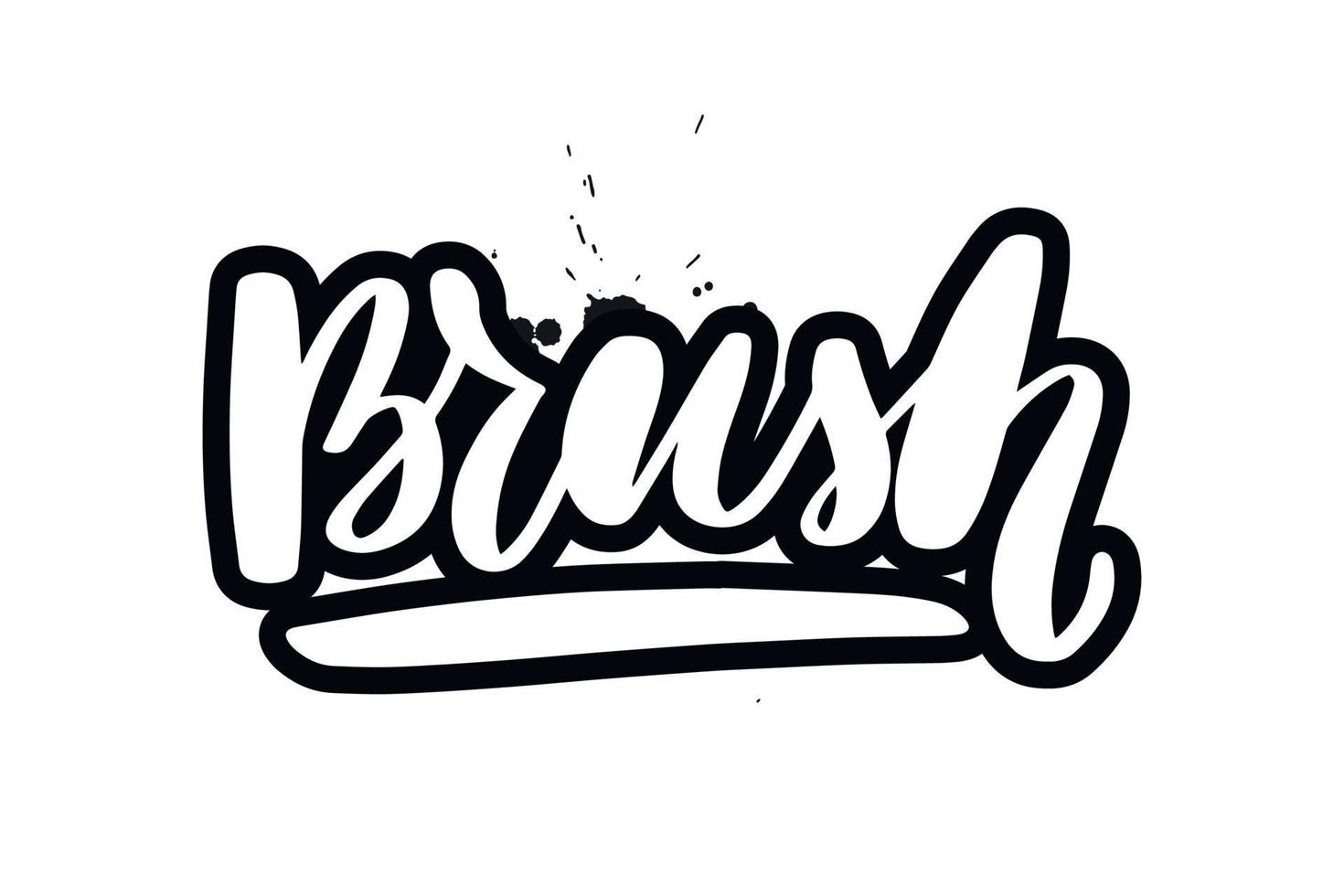 Inspirational handwritten brush lettering Brush. Vector calligraphy illustration isolated on white background. Typography for banners, badges, postcard, tshirt, prints, posters.