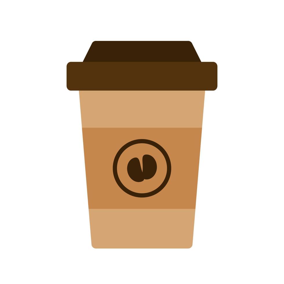 Coffee Cup Flat Multicolor Icon vector