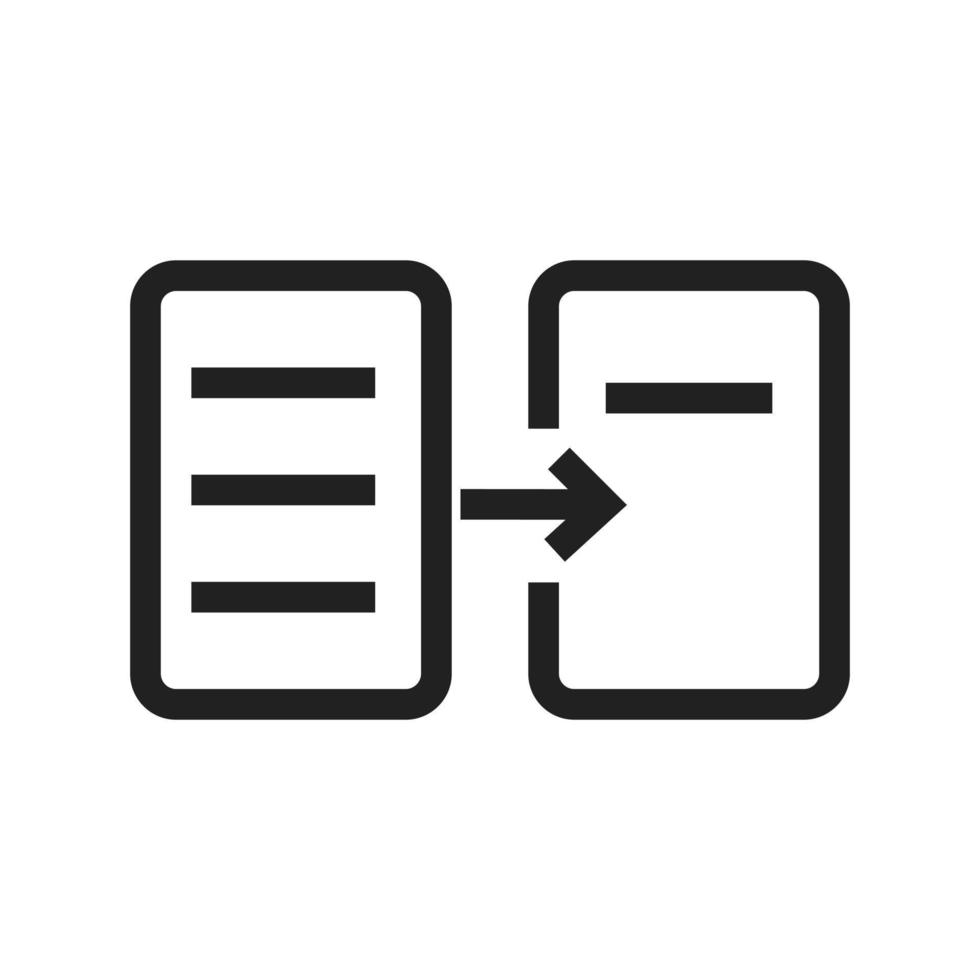 Data Transfer Line Icon vector