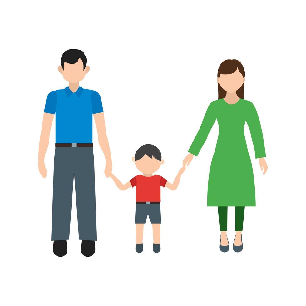 Family Flat Multicolor Icon vector