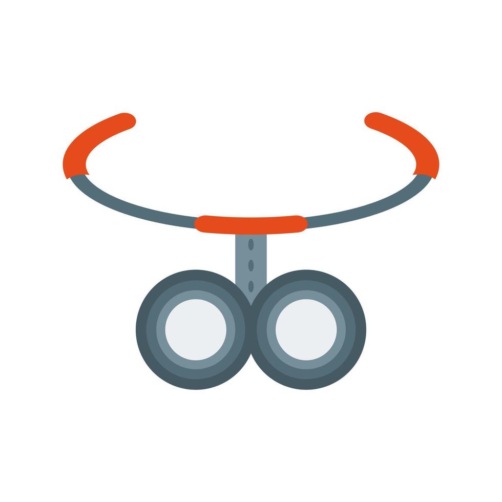 Headlamp Flat Multicolor Icon vector