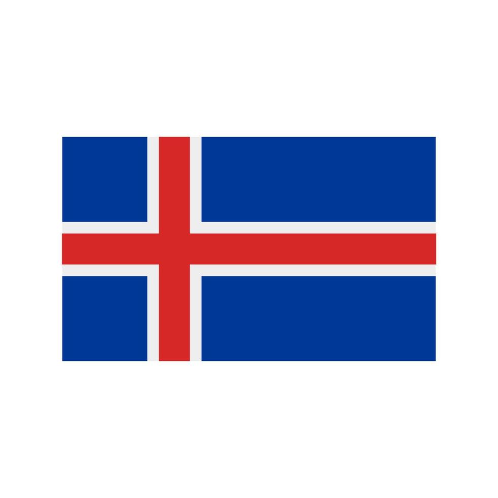 islandia plano icono multicolor vector