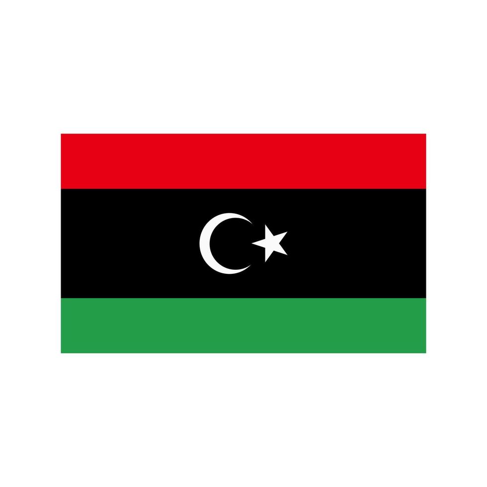 Libya Flat Multicolor Icon vector