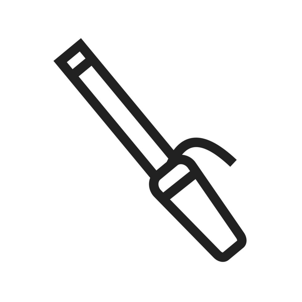 Hair Roller Line Icon vector